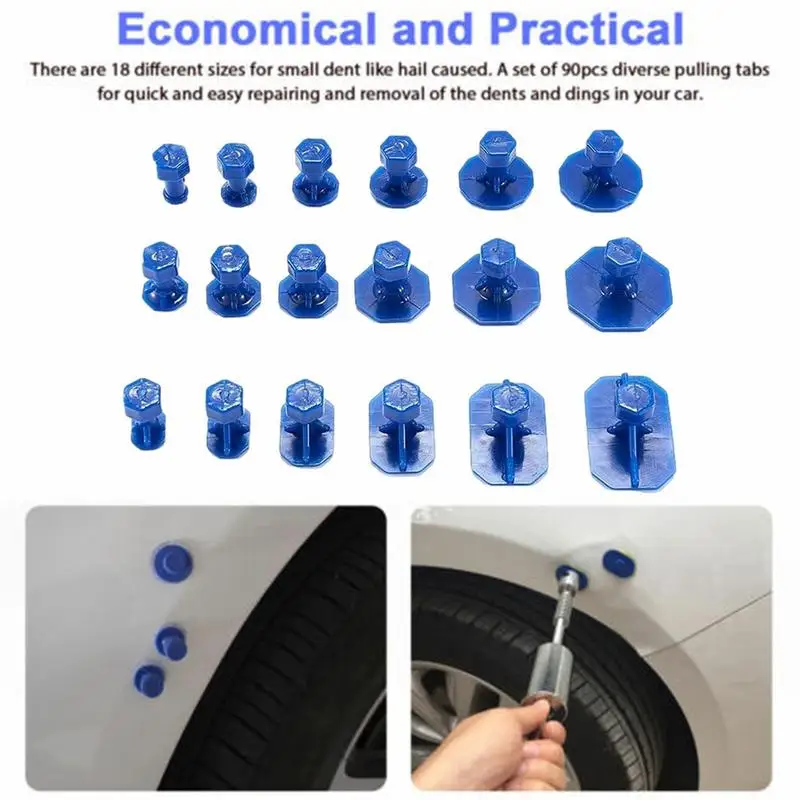 

Car Dent Repair Tabs Automotive Dent Repair Tools Car Dent Repair Gaskets Auto Body Dent Lifter Removal Tool Kit for cars