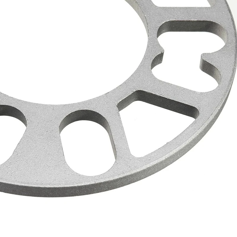 8Pcs Aluminum Wheel Spacers Shims Plate Auto Wheel Spacers 5Mm Stud For 4X100 4X114.3 5X100 5X108 5X114.3 5X120