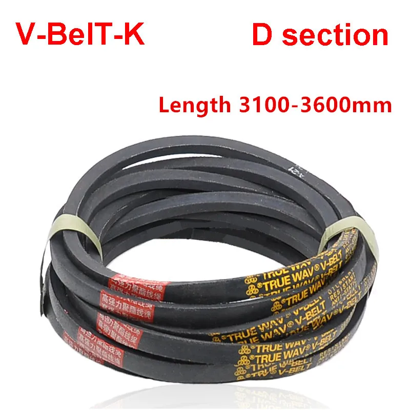 

Conveyer Belt D Section V-BelT-K Metric Size D3100 3150 3200 3250 3300 3350 3400 3450 3500 3550 3600mm Cogged Belt