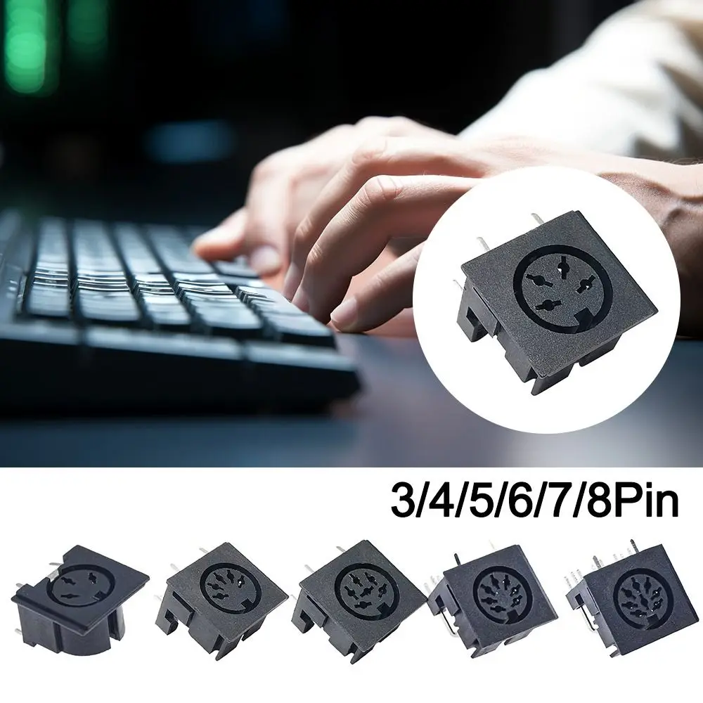 DIN Female Socket Connector Copper Engineering Plastics