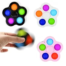 

Simple Dimple Toy For Kids Small Stress Relief Keyring Pendant Push Bubbles Hand Adult Kids Toys Gifts