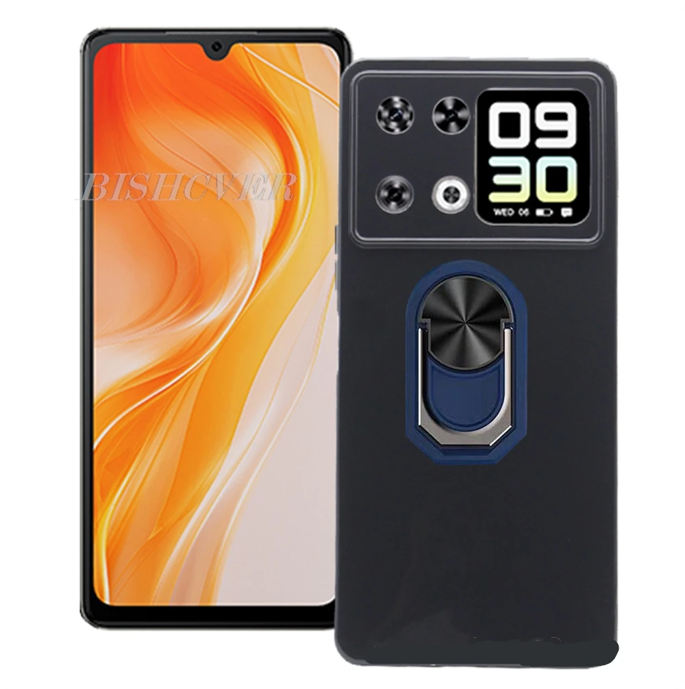Cubot P90 6.88 Back Ring Holder Bracket Phone Case - TPU Soft Silicone Cover