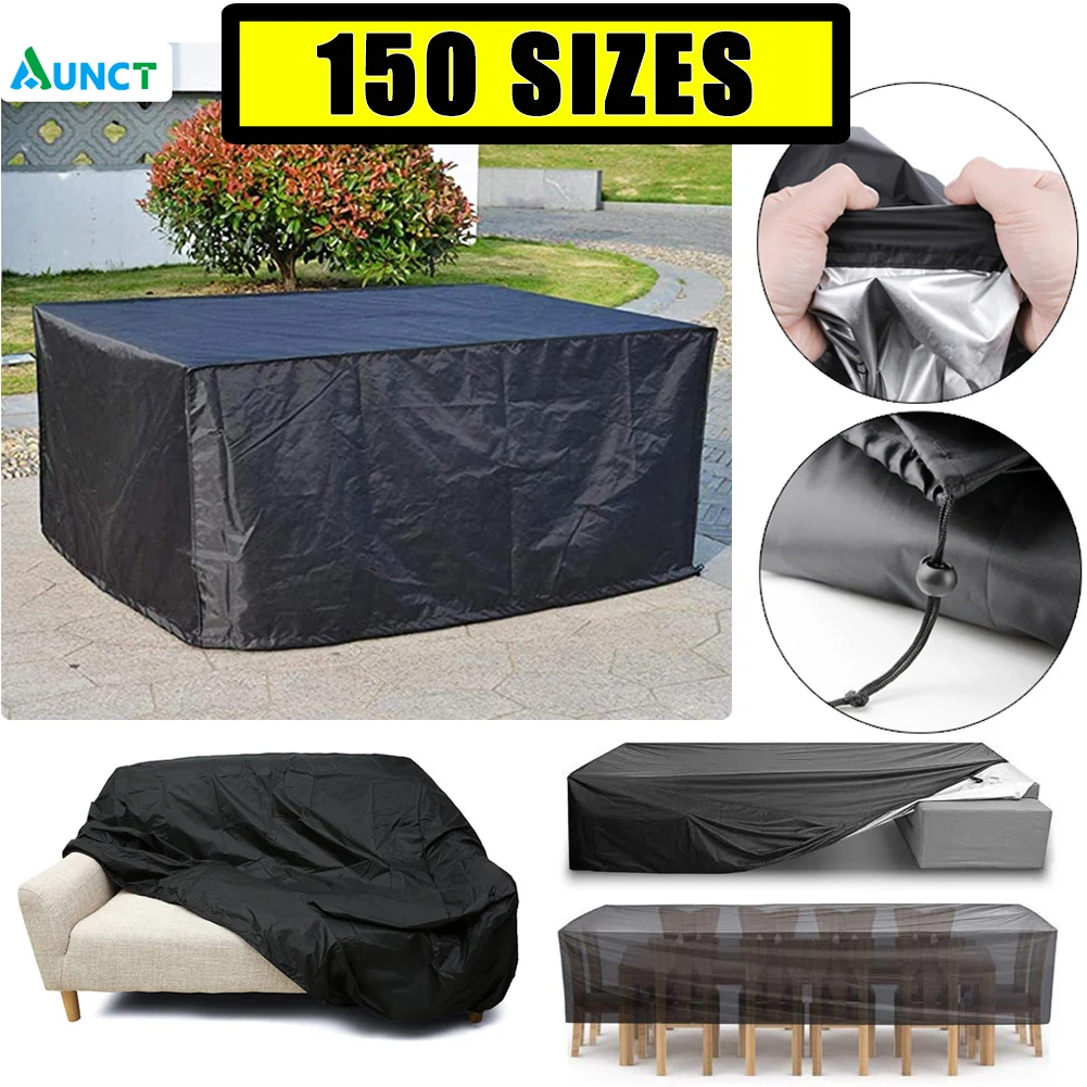 150sizes Oxford Waterproof Furniture Cover For Rattan Table Cube
