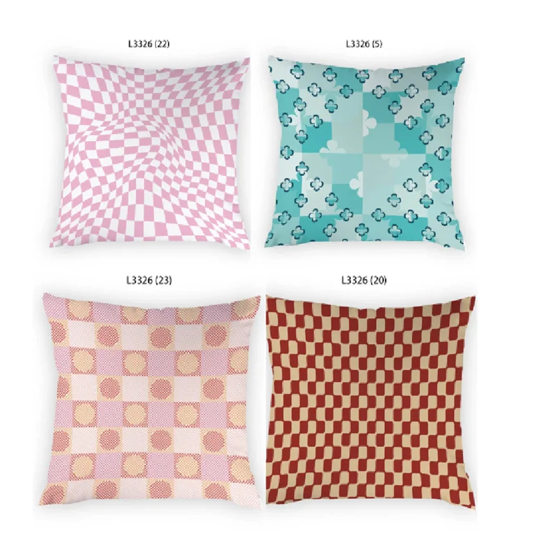 

Nordic Simple Pillowcase Bedroom Decor Plaid Pillow Cover Checkerboard Geometric Sofa Decor 2024 Hot Sale Back Cushion Cover G45