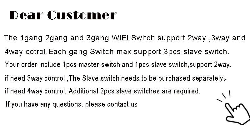 Sentidos WIFI Interruptor De Vidro 2 3
