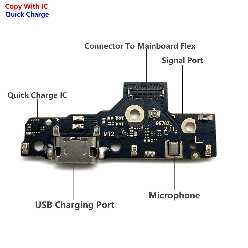 reparo usb placa de carregamento conector do porto flex com microfone para motorola moto puro potência