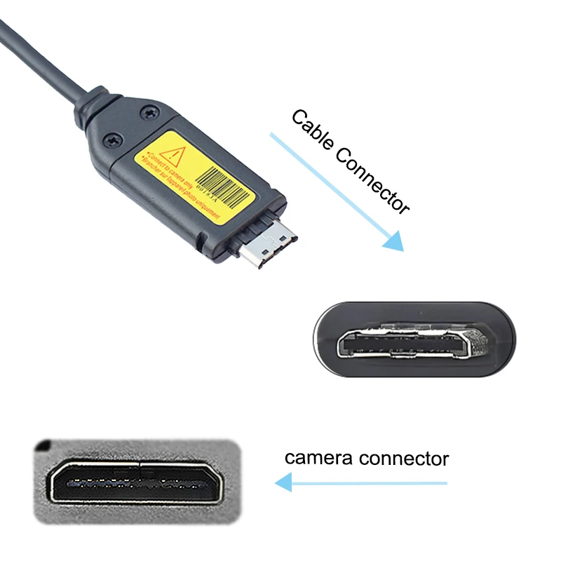 Suc-C3 Cavi Dati Usb Cavo Di Ricarica Per Fotocamera Samsung Wb210 St95 Es60 Es75 Pl120 Pl150 St200 I80 Sl620 Nv103 Wr10