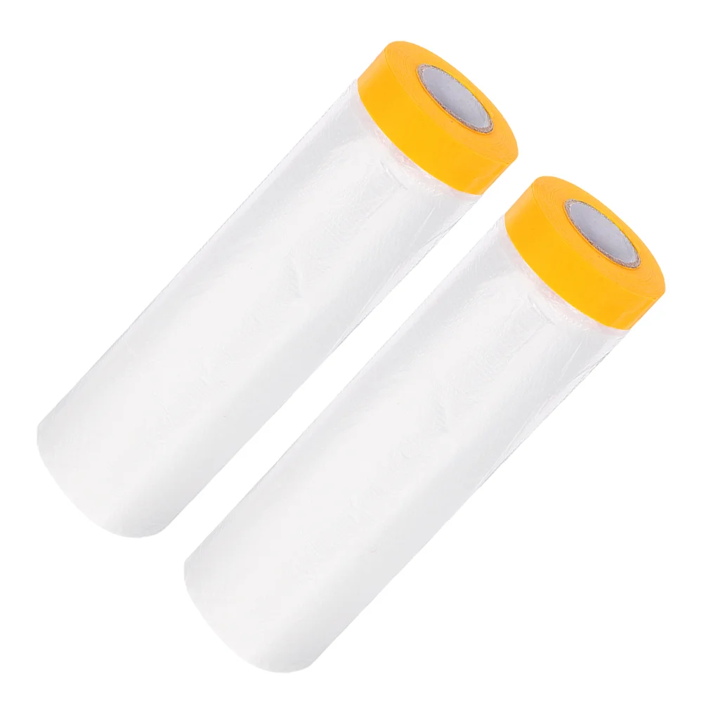 

2 Rolls Window Insulation Films Weatherproofing Window Insulation Film with Adhesive Tape(20 Meters)