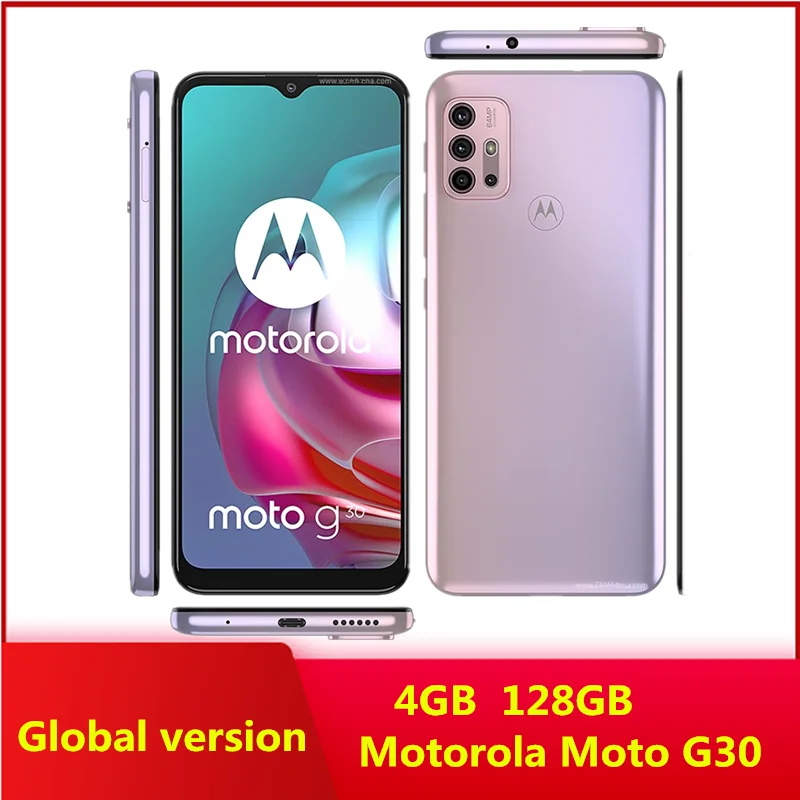 

Motorola Moto G30 XT2129 Refurbished Original Unlocked Phone 4GB 128GB 6.5 inches 48MP 4G LTE 5000mAh Cellphone