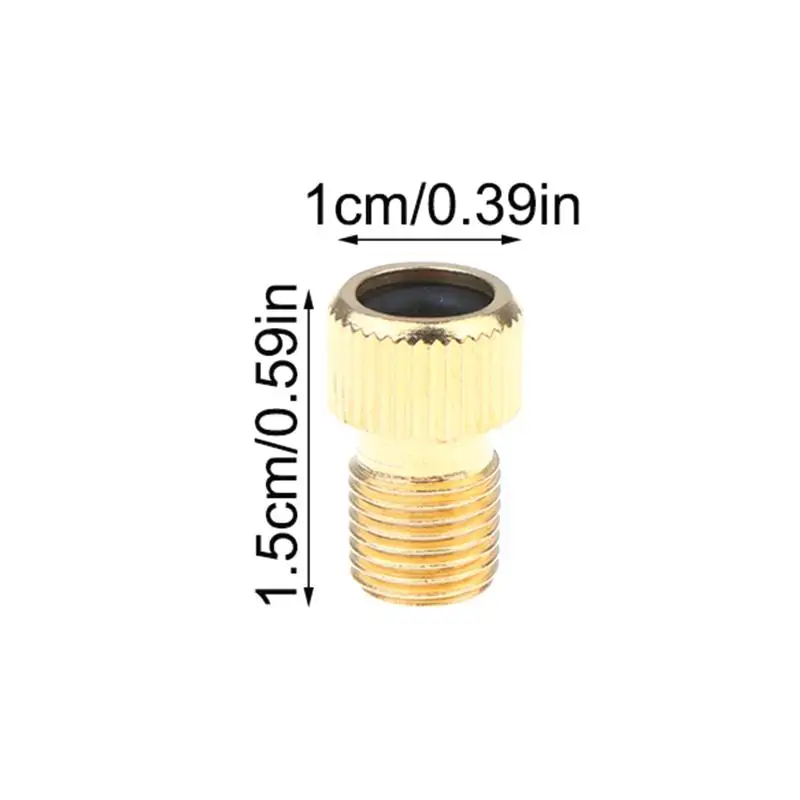 5-teiliges Fahrradventil-Adapter-Set Presta zu Schrader Kupfer-Konverter Vielseitiges Langlebiges Zubehör für Schnelles Reifenbefüllung – Detail 1
