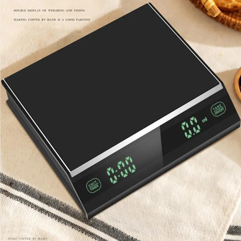MHW-3BOMBER Coffee Scale with Timer 0.1g High Precision Kitchen Scale Drip Espresso  Scale Touch Sensor and Silicone Cover - AliExpress