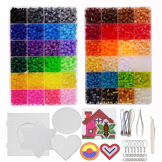 Fuse Beads Kit - 15 Colors Fuse Beads Craft Set for Kids- 5MM Fuse