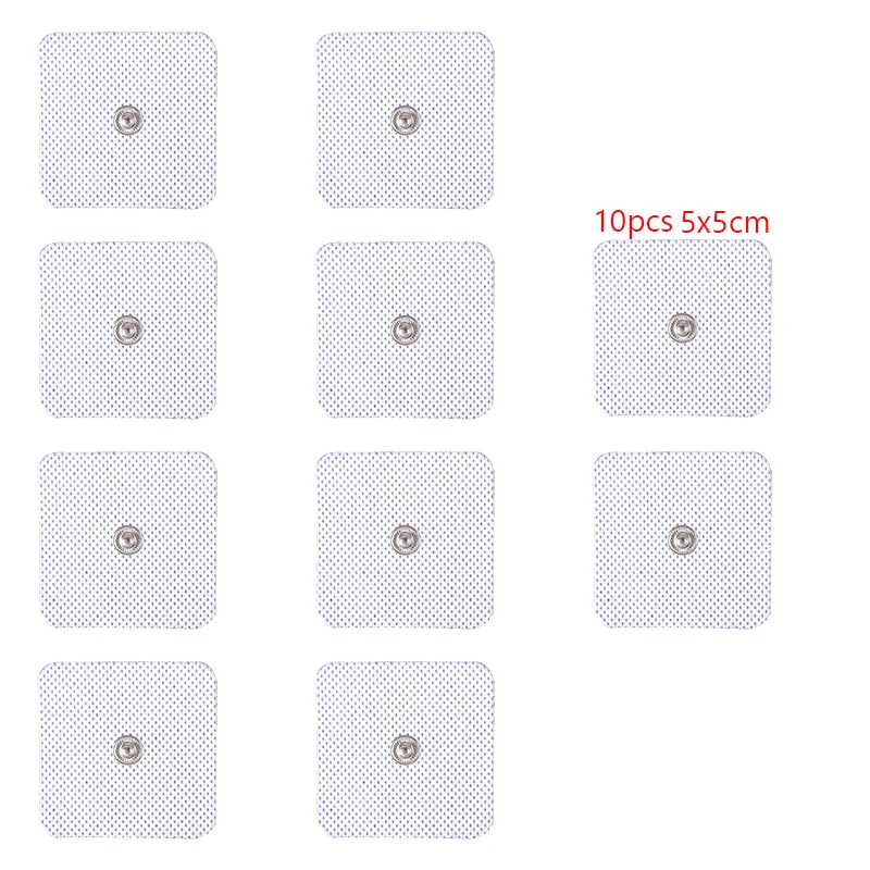 10pcs Self Replacement Reusable Electrode Pads Tens Electrodes Non-woven Muscle Stimulator Pads