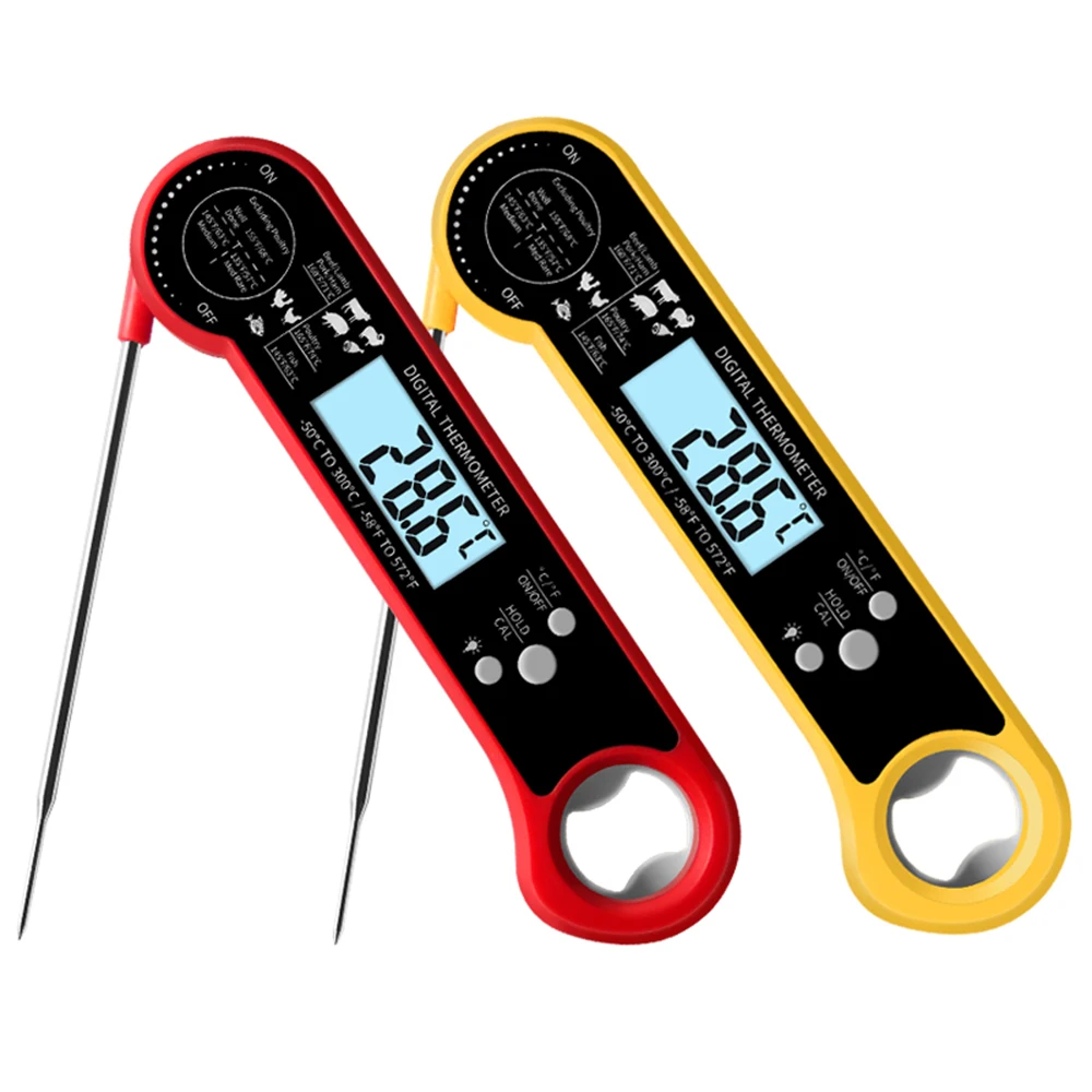 

Instant Read Meat Thermometer with Probe for Cooking Fast Precise Waterproof Digital Food Thermometer BBQ and Kitchen Baking