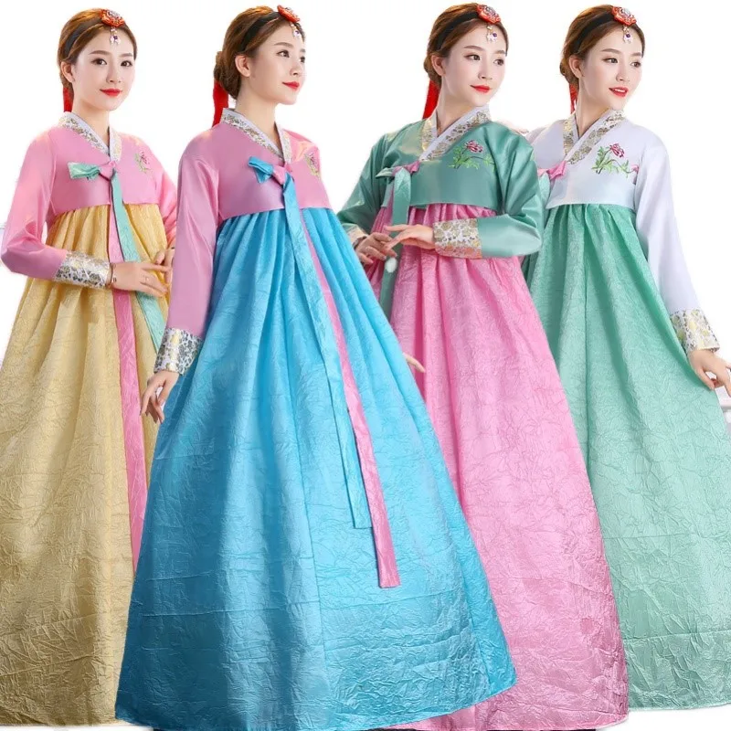 

Костюм для взрослых, корейские этнические традиционные танцы Hanbok