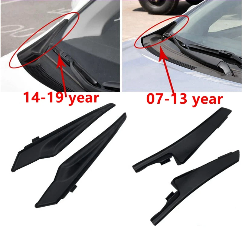 Front Windshield Wrap Corner Trim Windshield Wiper Side Trim Cover For