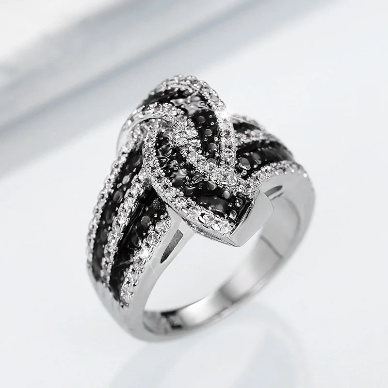 Black Enamel Rings 4