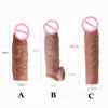 Realistic Penis Extension Cock Sleeve Reusable Silicone Penis Enlarger Delay Condoms For Men Dildo Enhancer Sex Toys 1