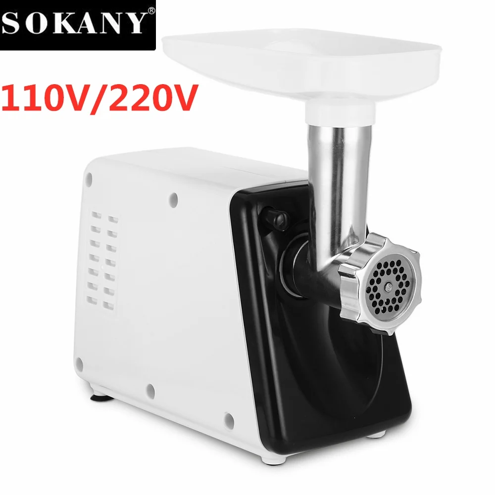 2500W Electric Meat Grinder Machine Grinding Mincer 220V 110V Portable Blender Stainless Steel Food Processor Vegetable Mixer 주방