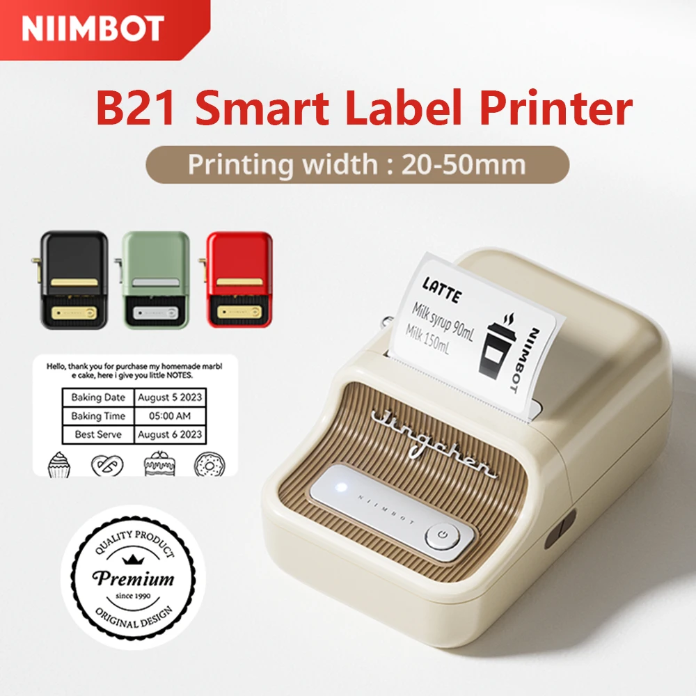 NIIMBOT B21 Bluetooth Label Printer Portable Handheld Thermal B1 Mini s11156541db554a1e9a1c6c5b28002e3du-jpg