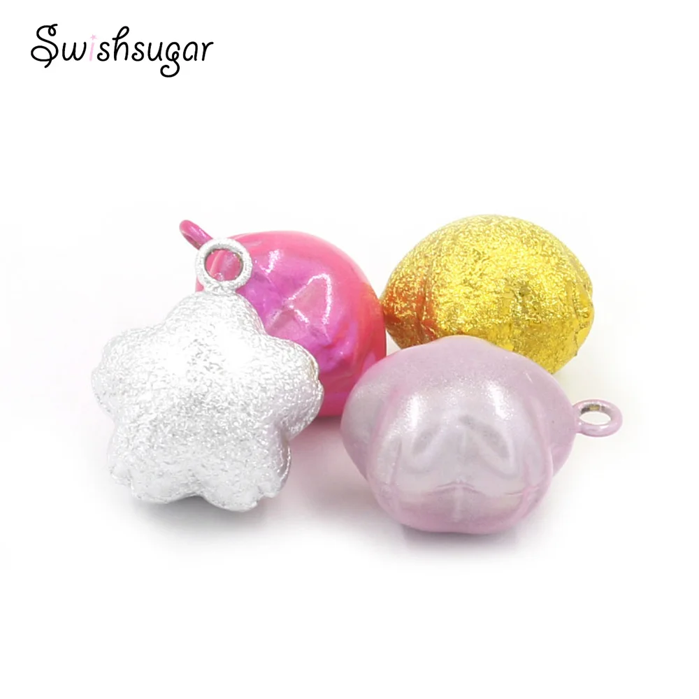 

Sakura Flower Close Jingle Bells Good Luck Charm Pendant Kids Child Girl Gifts Accessories Jewelry Craft Findings