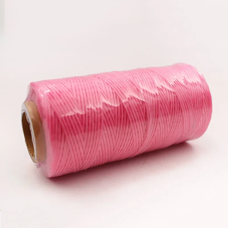 0.8mm-1.2mm - Flat Waxed Thread for Leather Sewing, String Polyester Cord for Leather Craft Stitching Bookbinding Cafts