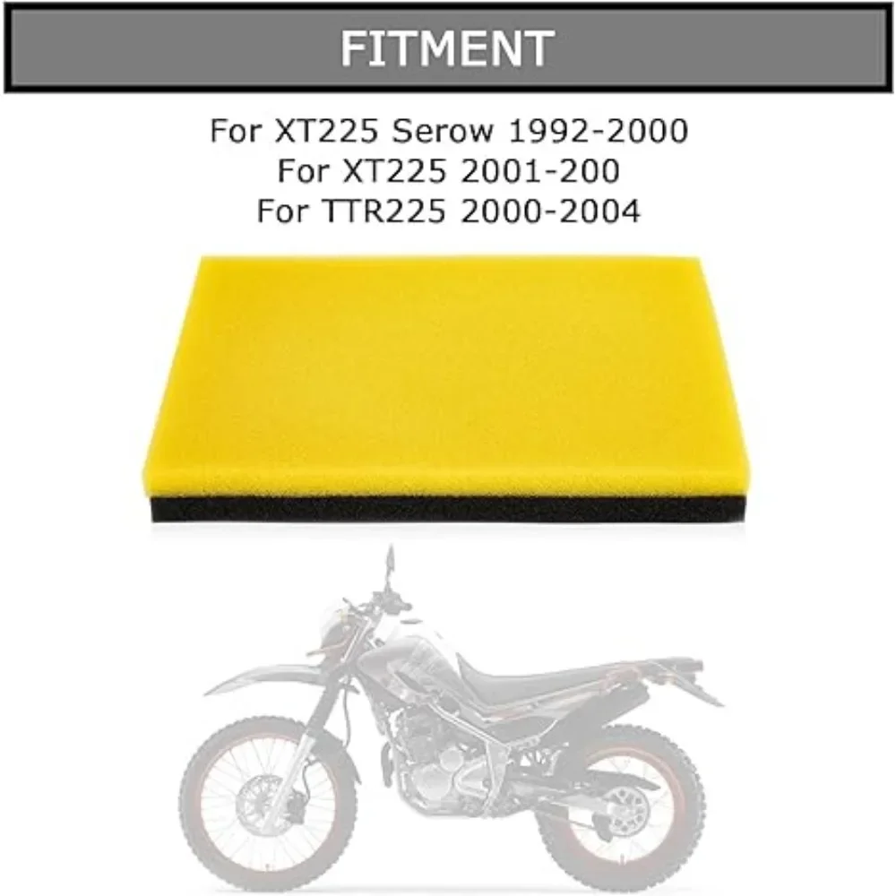 

Аксессуары для мотоциклов, элемент воздушного фильтра для Yamaha XT225 Serow 1992-2000/XT225 2001-2007/TTR225 2000-2004