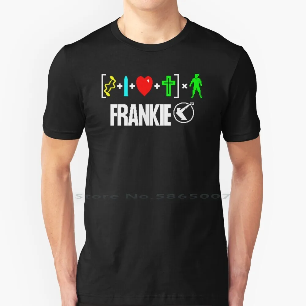 Футболка Frankie go To 100% хлопок Zx спектр Ретро пиксель игра компьютер видео Фрэнки