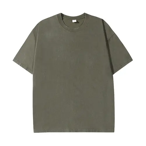 100% Cotton T-shirt Custom Logo Street Trend Short Sleeve T-shirt Embroidery Design European American Size Tops Printing Pattern - Image 7