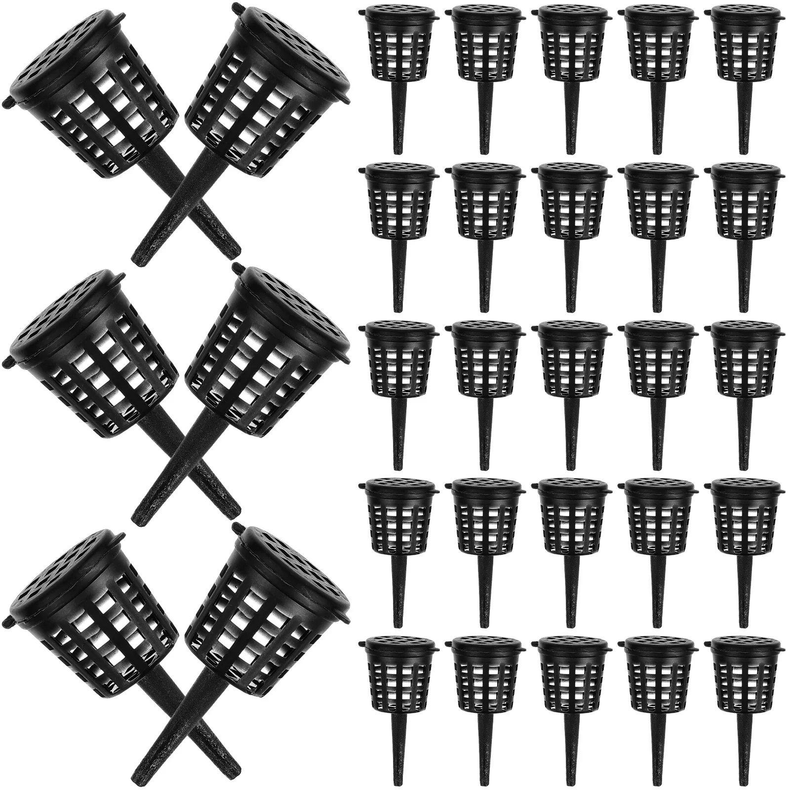 

50 Pcs Pots for Plants Holder Portable Bonsai Control Baskets Container
