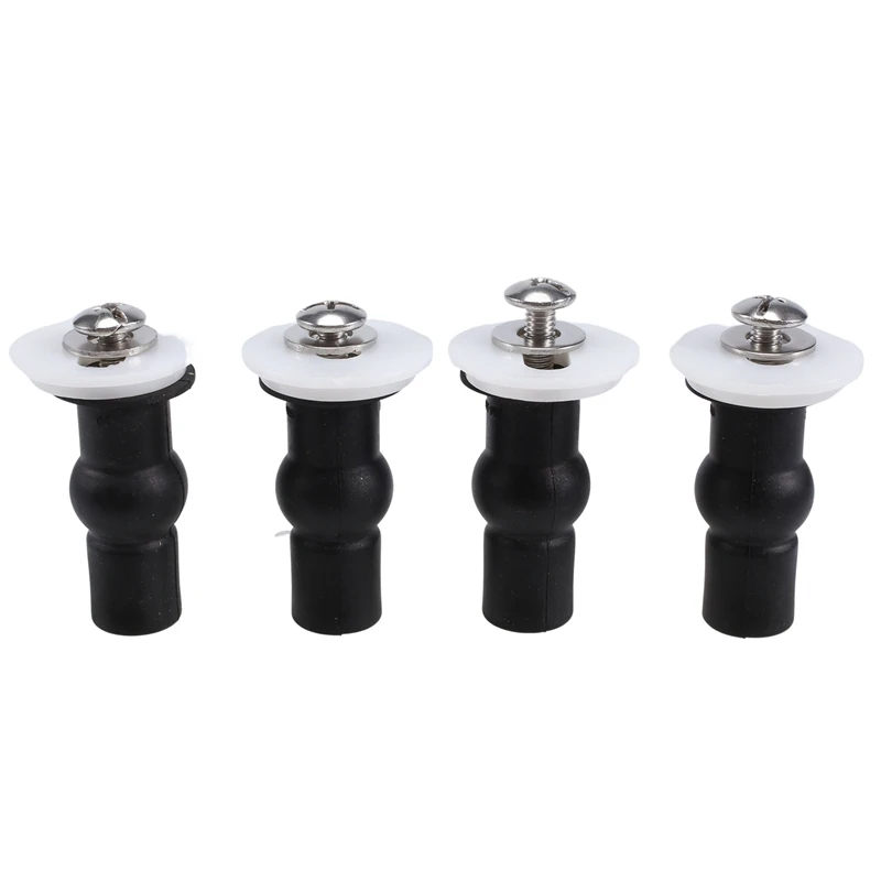 

4 Pack Toilet Seat Screws Toilet Seat Hinges Bolt Expanding Rubber Top Nuts Screw Fixings Fix WC Blind Hole Fittings