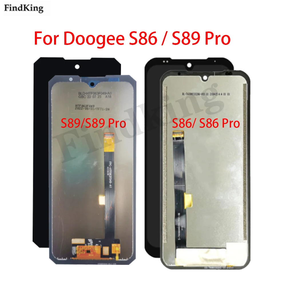 

ЖК-экран для Doogee S89 Pro, ЖК-дисплей для Doogee S86 Pro, цифровой преобразователь экрана в сборе, сменный полноэкранный дисплей, экран