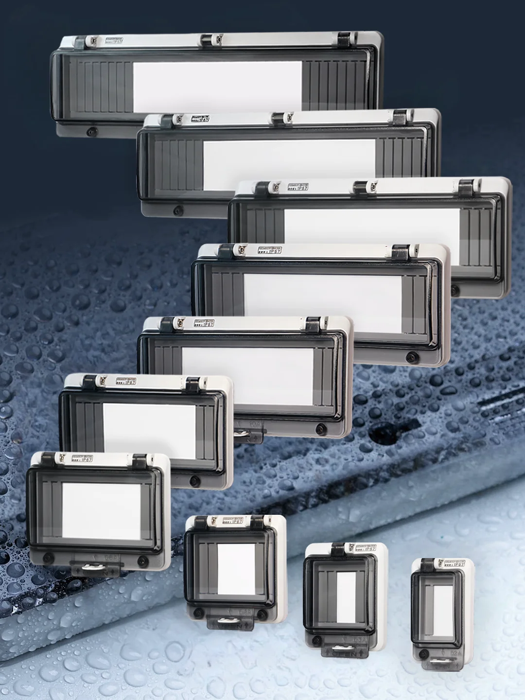 IP67 Circuit Breaker Transparent Waterproof Box Window Switch Transparent Protective Window Cover Distribution Box Hood circuit breaker box