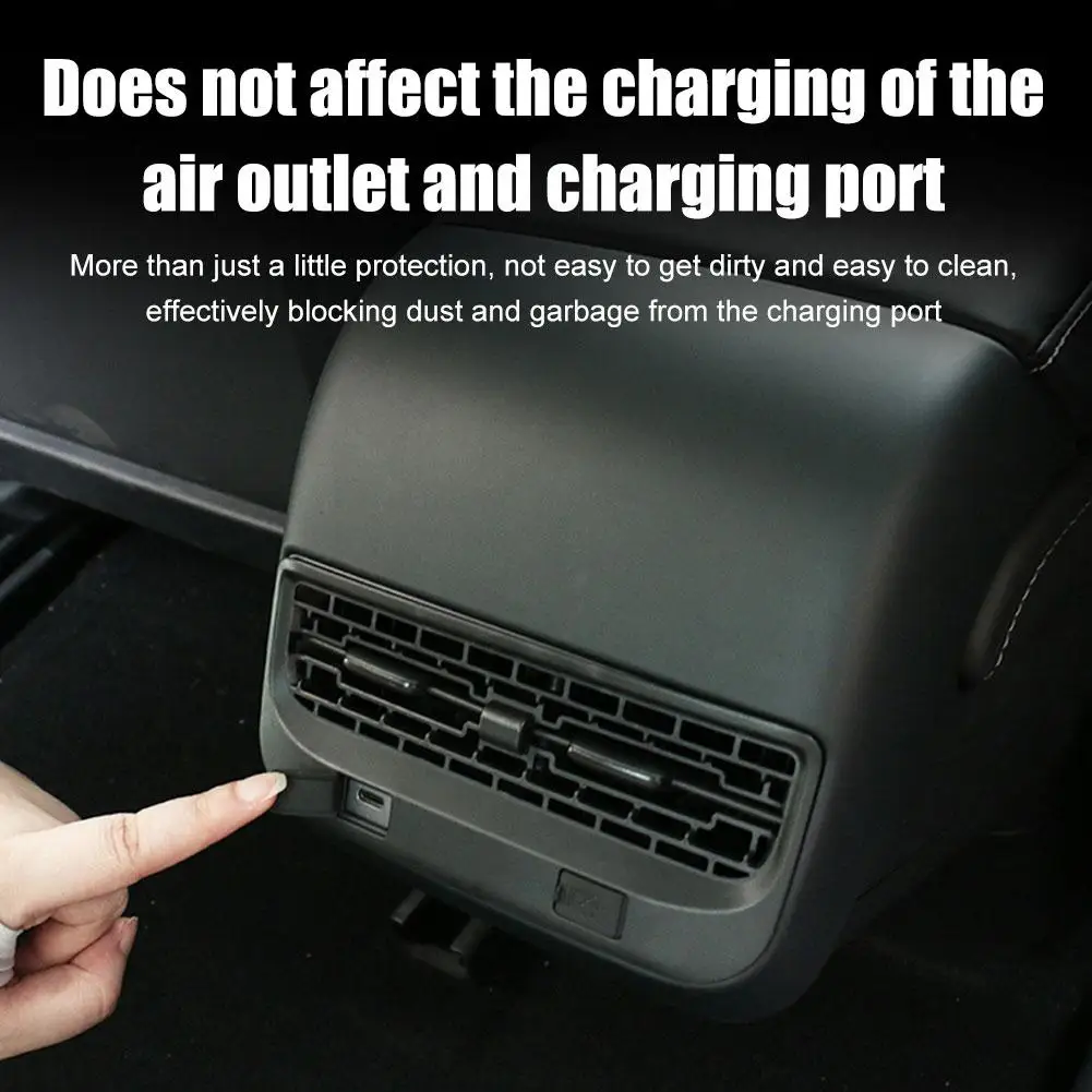 

Rear Air Outlet Trim Protective Vent Cover For 2017 18 19 20 23 Model 3/Y ABS Conditioner Outlet Filter Cover Accessories D0H0