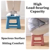 Folding Step Stool, Sturdy Safe Enough-Holds To 300 Lb Footstool for Adults or Kids with Carry Handle Collapsible Stool for Home 5