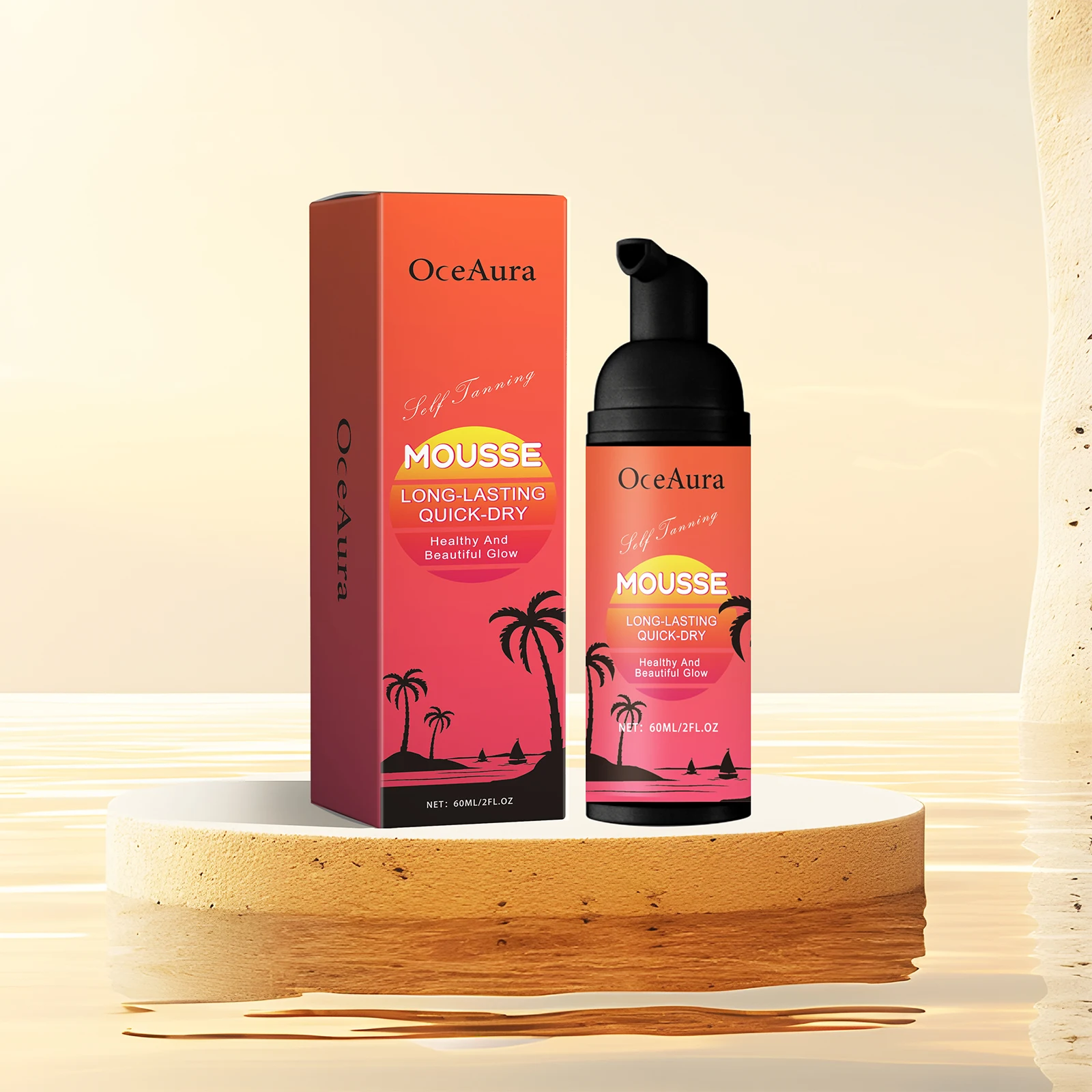 Self-Tanning Cream Mousse Waterproof Lasting Beach Outdoor Sunless Sunbathing Create Charming Bronzer Enhancer Tanner Skin Care self tanning lotion skin tanning cream