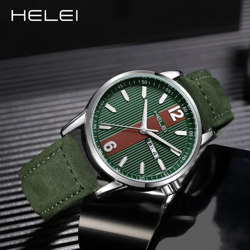 HELEI Hot Model 2024 Fashion Popular KHAKI FIELD Wild Series Multifunction Quartz Movement Men's Quartz Watch Men's Watches
