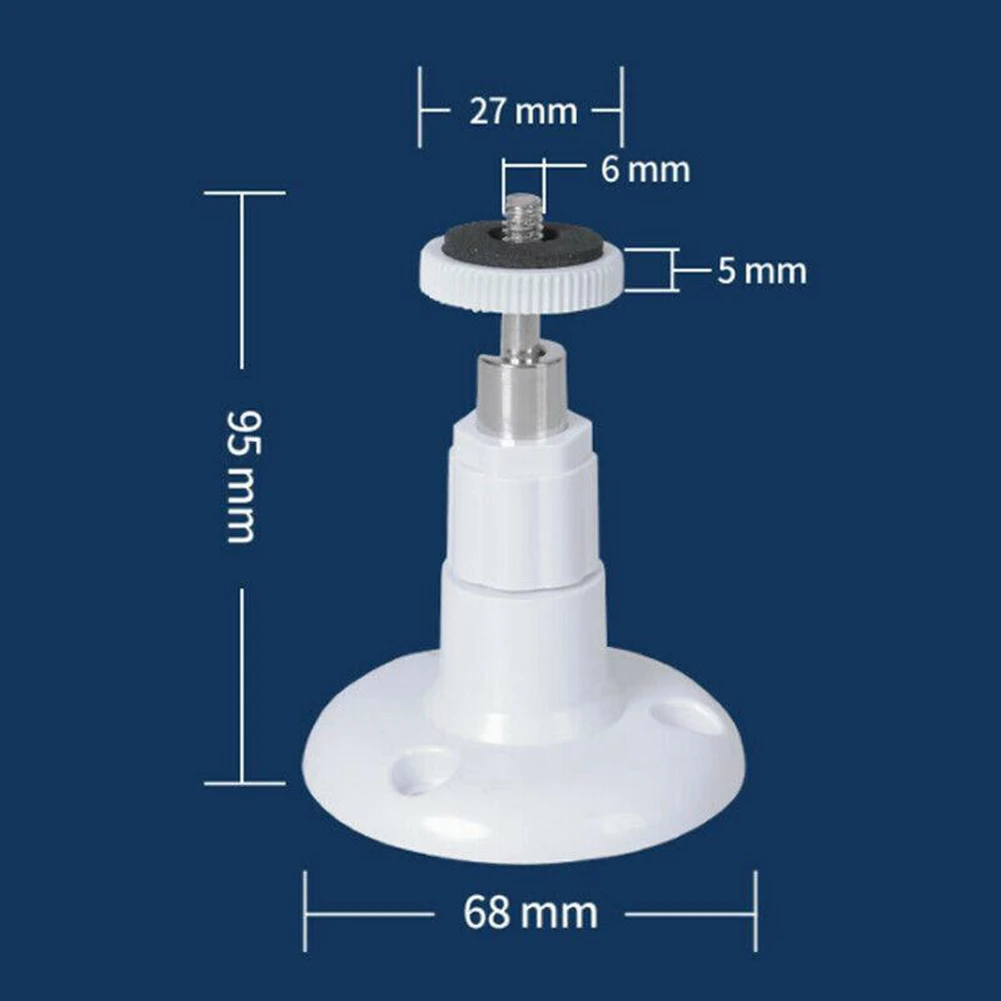 

For Ring Indoor Camera Wall Mount Bracket Gimbal Frame 360-degree Swivel Adjustable Aluminum+ABS Plastic Holder