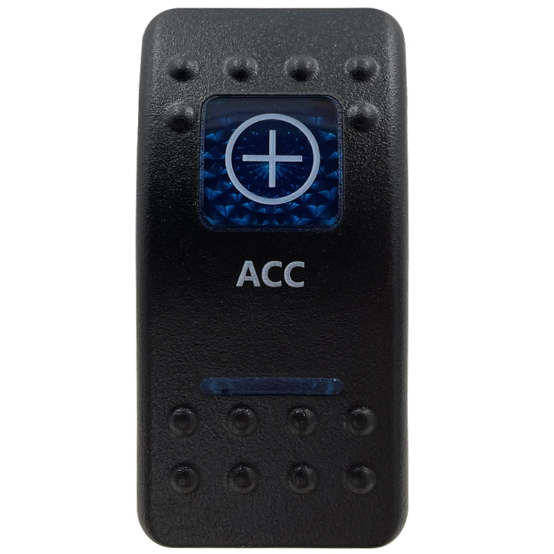 Blue LED Rocker Switch Button - Enhanced Interior Lights & Camper Accessories