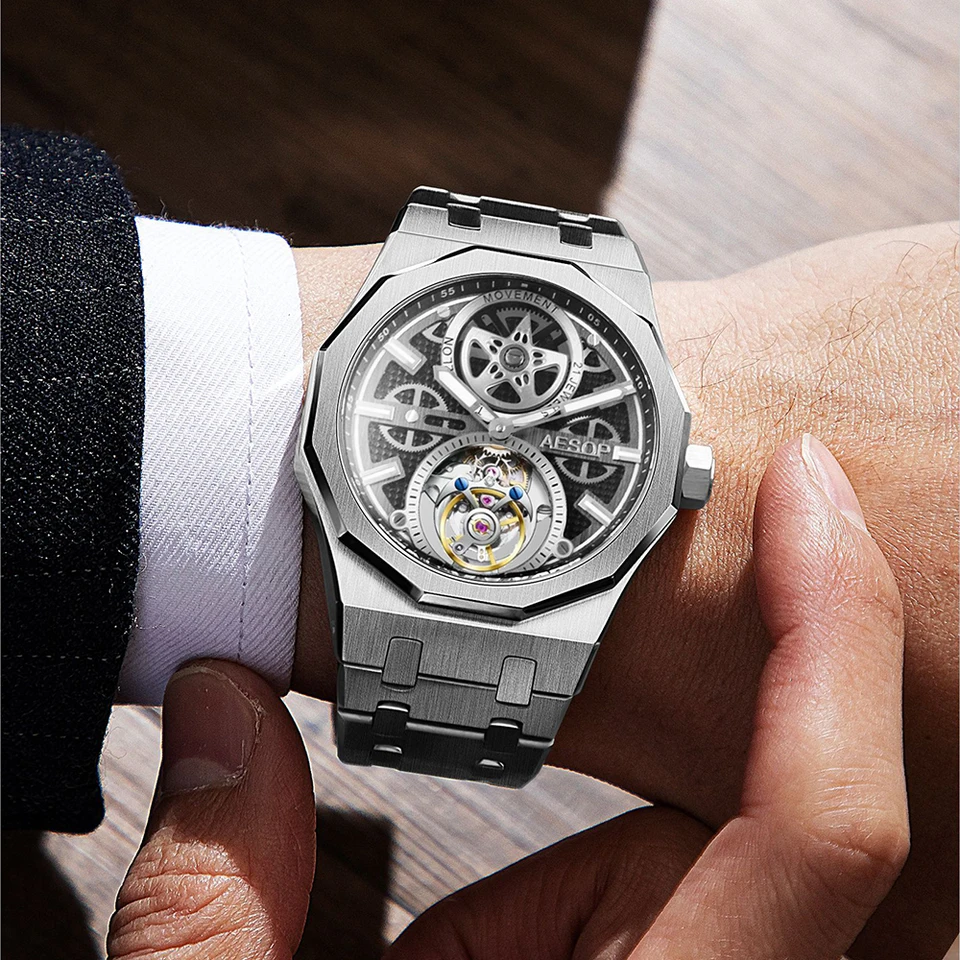 イソップ男性フライングトゥールビヨンムーブメント機械式自動高級