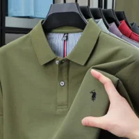 100% pur coton 2025 été hommes Polo T-shirt haut de gamme marque de créateur mode confortable à manches courtes 3D broderie design offre spéciale 2