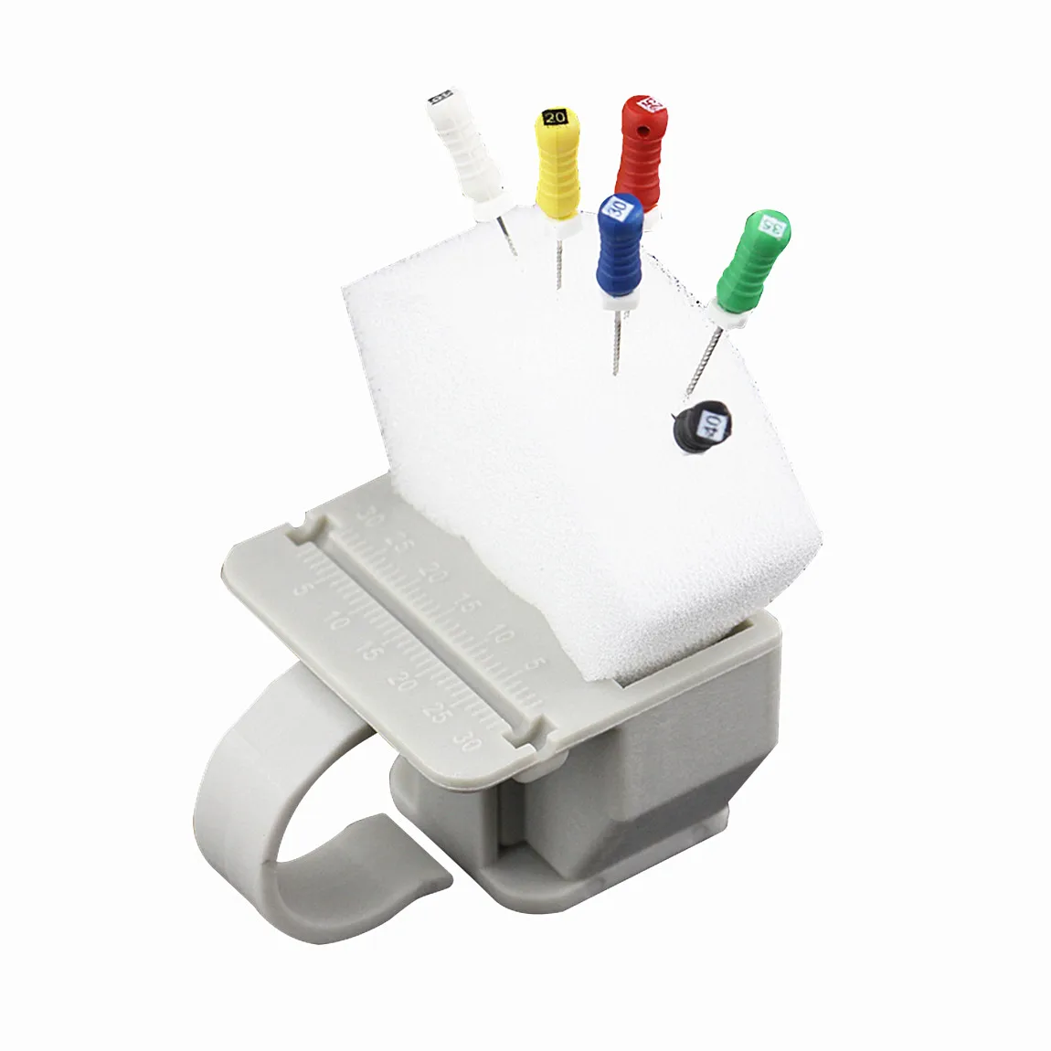 1Set Dental Measuring Endodontic File Finger Ring Ruler Autoclavable