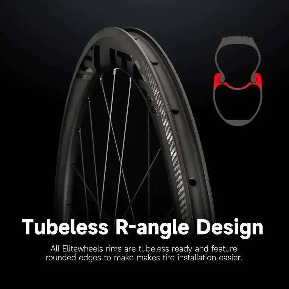 ELITE カーボンホイール 50mm ELITE WHEELS カーボンホイール DISK 波型 50mm 28C｜Yahoo