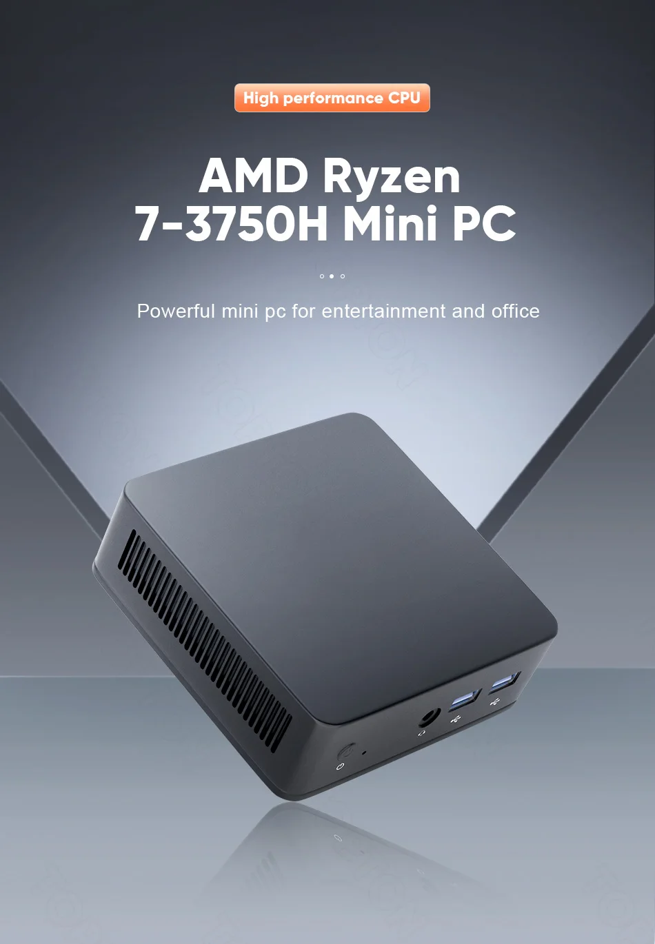 Cheap AMD Mini PC Ryzen 7 3750H R5 3550H Barebone Windows 11 2xDDR4 NVMe  Gaming