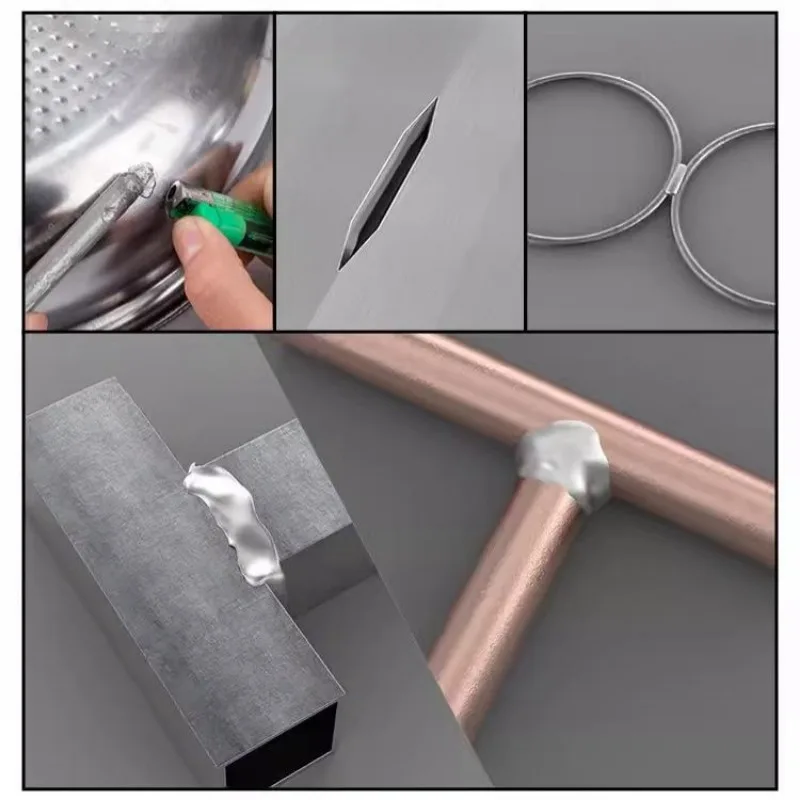 Welding Rods Multipurpose Melt Aluminum Welding Rods Low Temperature Vacuum Weld Bars Cored Wire Soldering Aluminum No Need Solder Powder