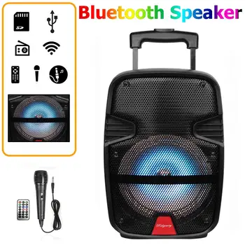 3000 Watts Wireless Portable Party Bluetooth Speaker With Microphone & Remote 8 2