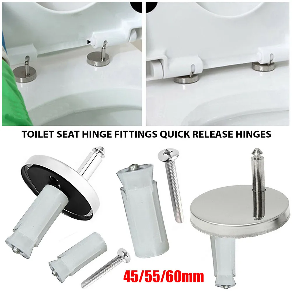 

100% New Durable Toilet Seat Hinge Old Toilet Close Fitting Great For Heavy Duty Hinge Home Quick Replacement Soft