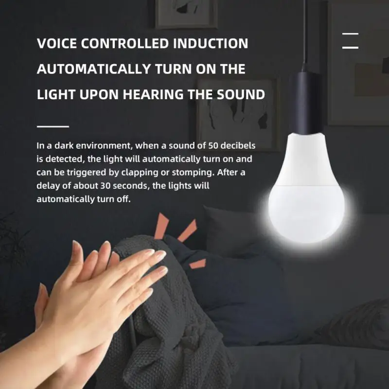 Intelligent Light Switch Sound Sensor Detector Smart Light Switches LED 220V Voice Motion Sensor Switch Auto On Off Smart Home 5