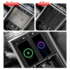 for Hyundai Santa Fe 2024 Wireless Charging Pad Auto Interior Accessories Car Phone Non-slip Charger Mat Silicone Protective Pad 3