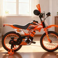 Vélo de moto tout-terrain pour enfants, vélo transfrontalier de 12/16 pouces pour garçons et filles, équipement de cyclisme durable pour enfants 1